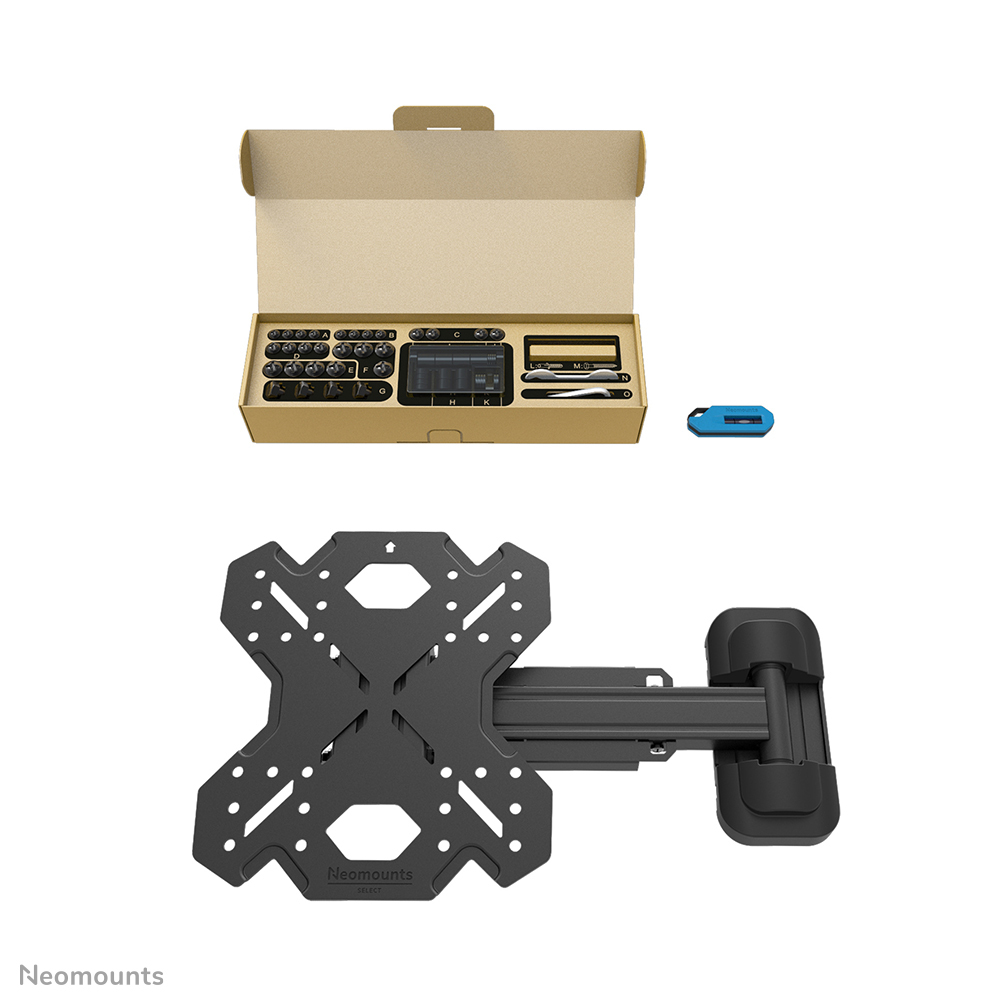 Neomounts WL40S-840BL12 - schwenk- und neigbare Wandhalterung - 32-55 Zoll - VESA 200x200mm - bis 40 kg - Schwarz Neomounts WL40S-840BL12 - schwenk- und neigbare Wandhalterung - 32-55 Zoll - VESA 200x200mm - bis 40 kg - Schwarz