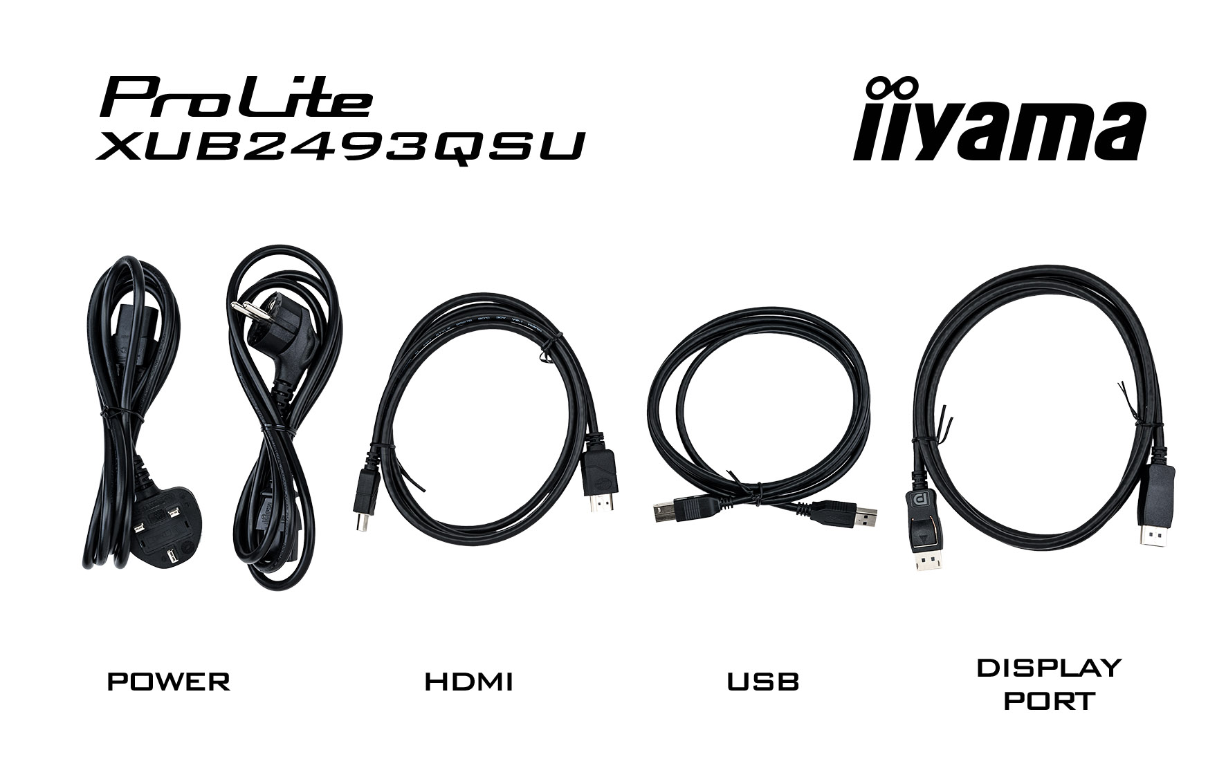 iiyama PoLite XUB2493QSU-B5 - 24 Zoll - 300 cd/m² - 2560x1440 Pixel - Monitor