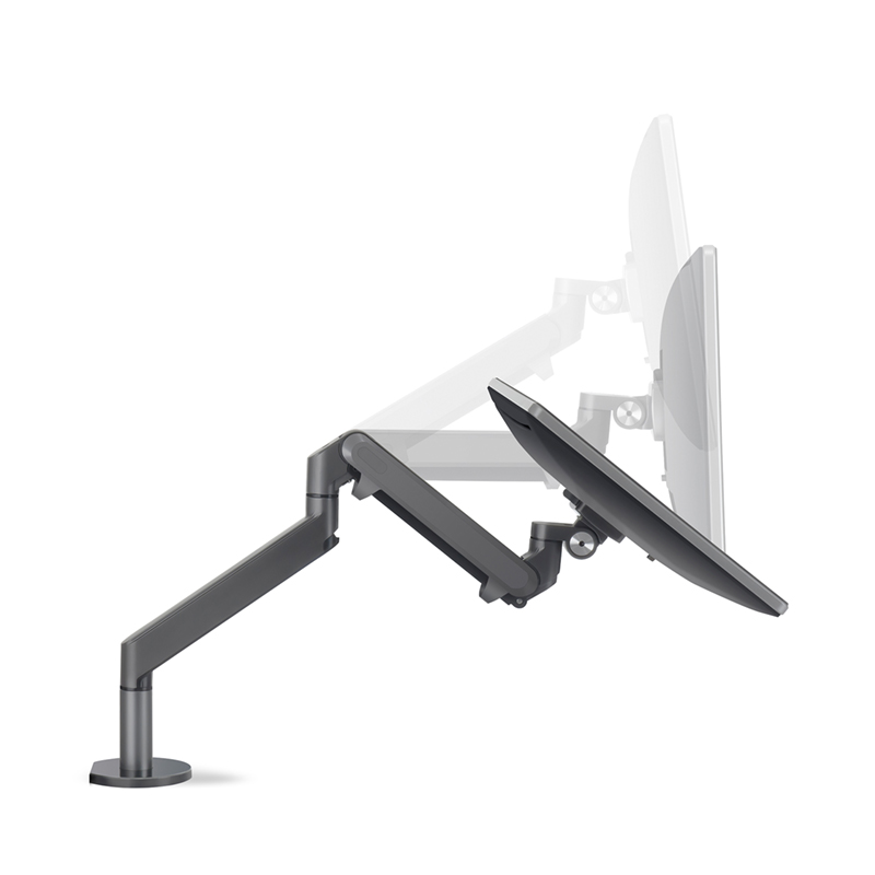 Hagor HA Gasliftarm Medium Single - full-motion desk mount - 15-32 inch - VESA 100x100mm - up to 9kg - dark grey