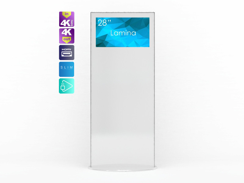 SWEDX Lamina SWL-28K8-A1 - 28 Zoll - 300 cd/m² - Ultra-HD - 3840x2160 Pixel - 24/7 - Stele - Weiß