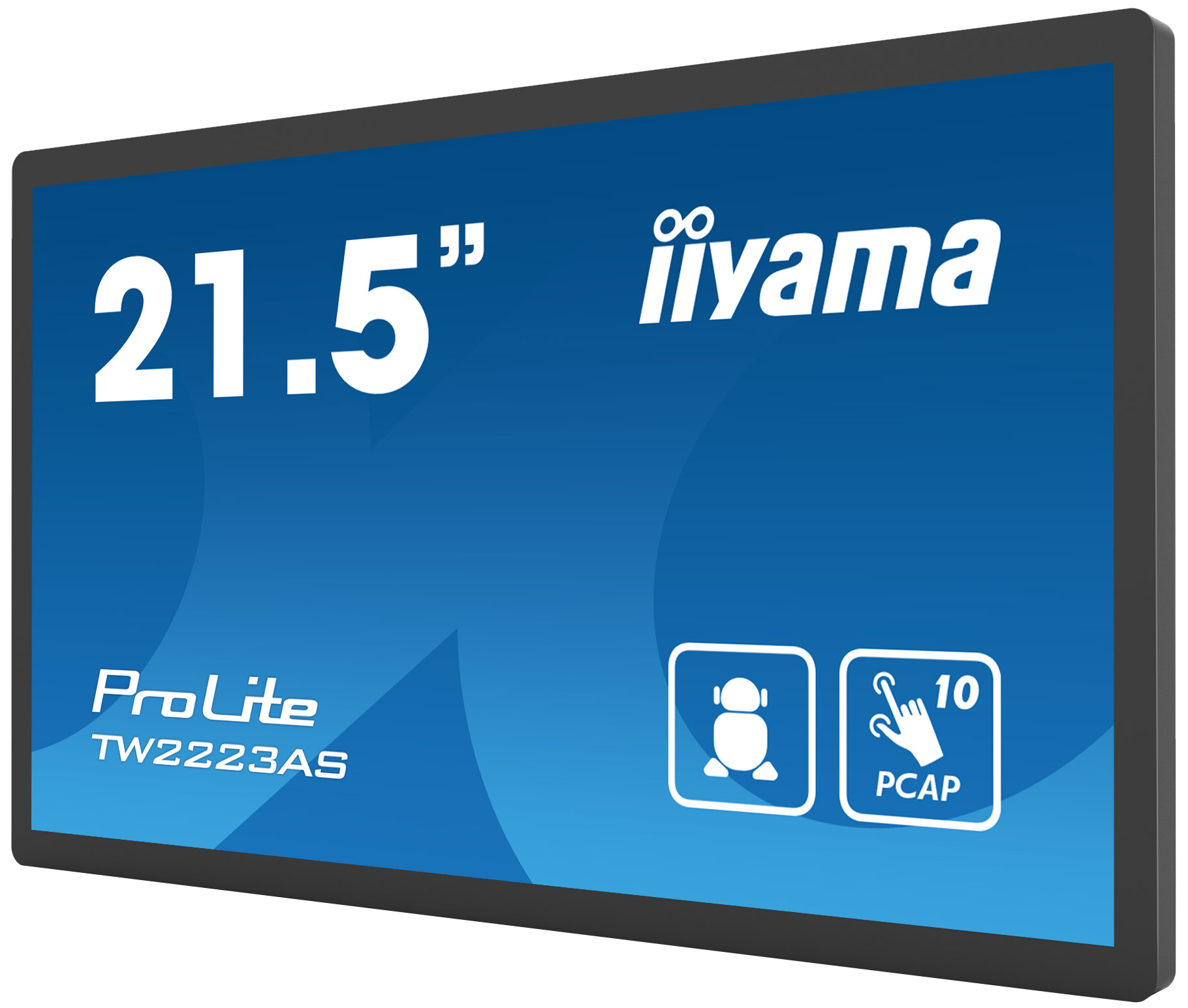 iiyama ProLite TW2223AS-B2 - 21.5 inch - 345 cd/m² - 1920x1080 pixels - Android 12 with GMS - WiFi - 10 point - touch display