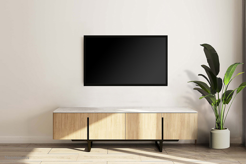 Neomounts FPMA-W300BLACK - fixe Wandhalterung - 32-55 Zoll - VESA 400x400mm - bis 40kg - Schwarz