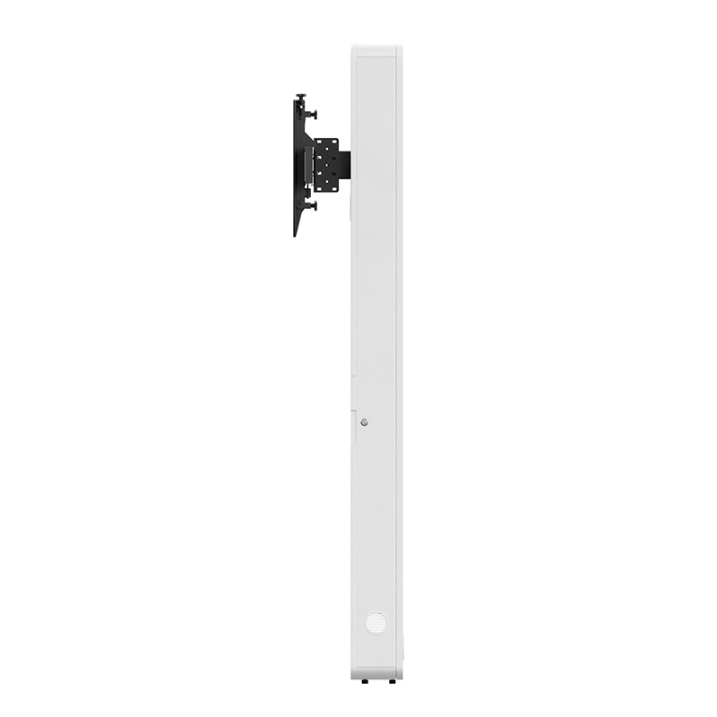 Hagor CON-Line Big W Lift Dual 65 - 75 - elektrisch-höhenverstellbare Boden-Wandhalterung - 2x 65-75 Zoll - Side-by-Side 50kg - VESA 800x600mm - Weiß