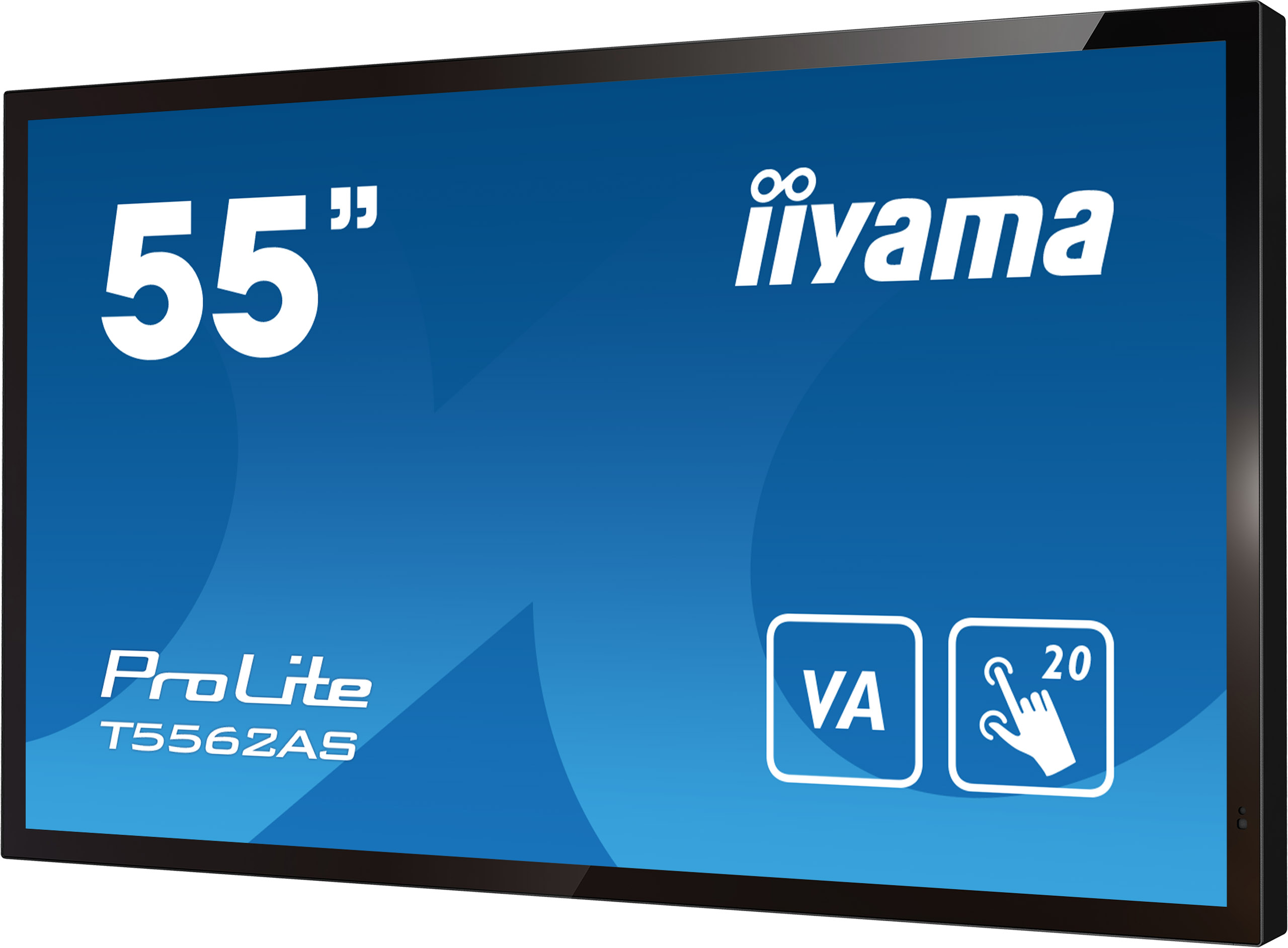 iiyama ProLite T5562AS-B1 - 55 Zoll - 500 cd/m² - 4K - Ultra-HD - 3840x2160 Pixel - 20 Punkt - Multi Touch Display - Schwarz