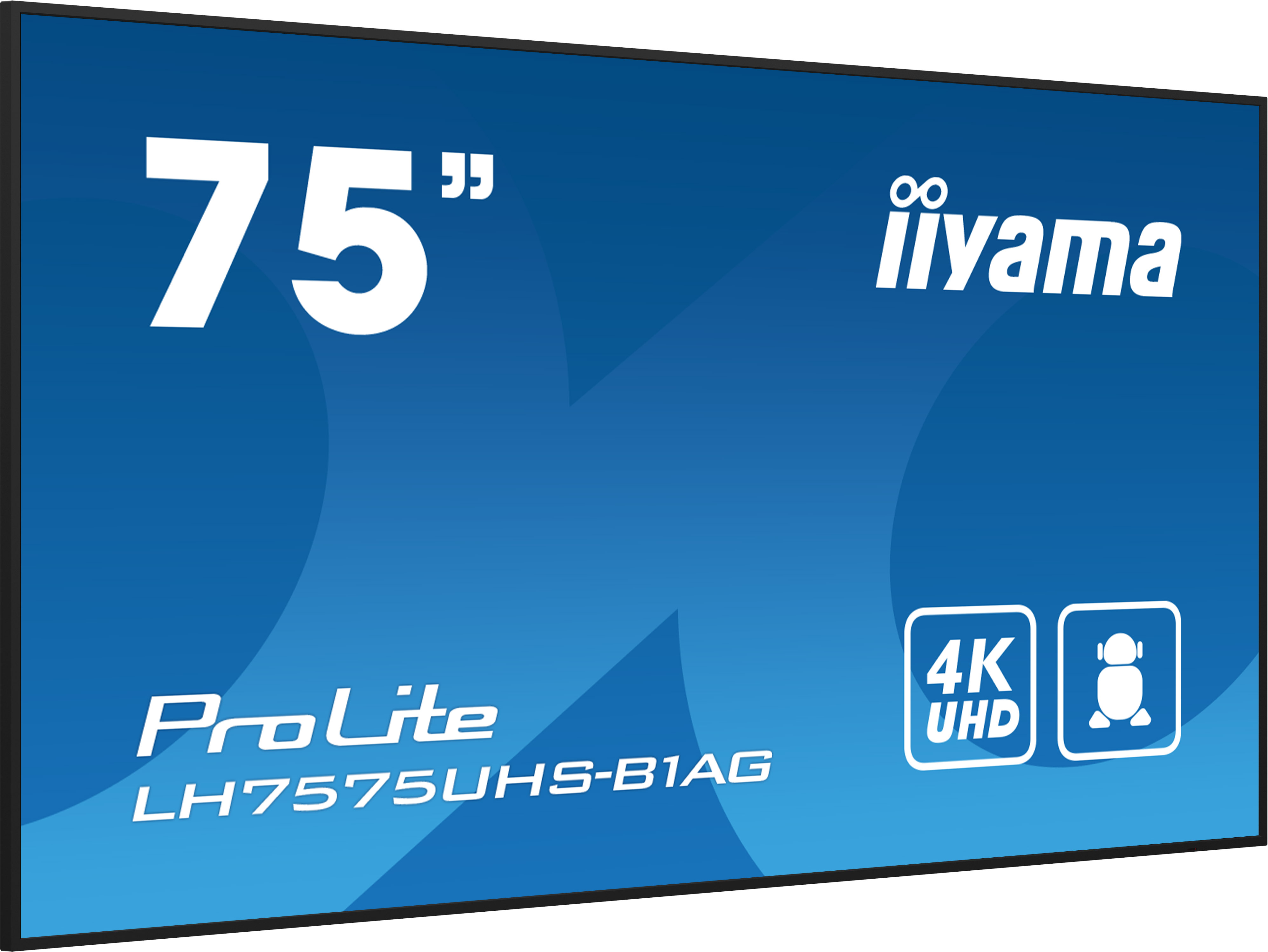 iiyama ProLite LH7575UHS-B1AG - 75 Zoll - 500 cd/m² - 4K - Ultra-HD - 3840x2160 Pixel - 24/7 - Android - Display - Schwarz