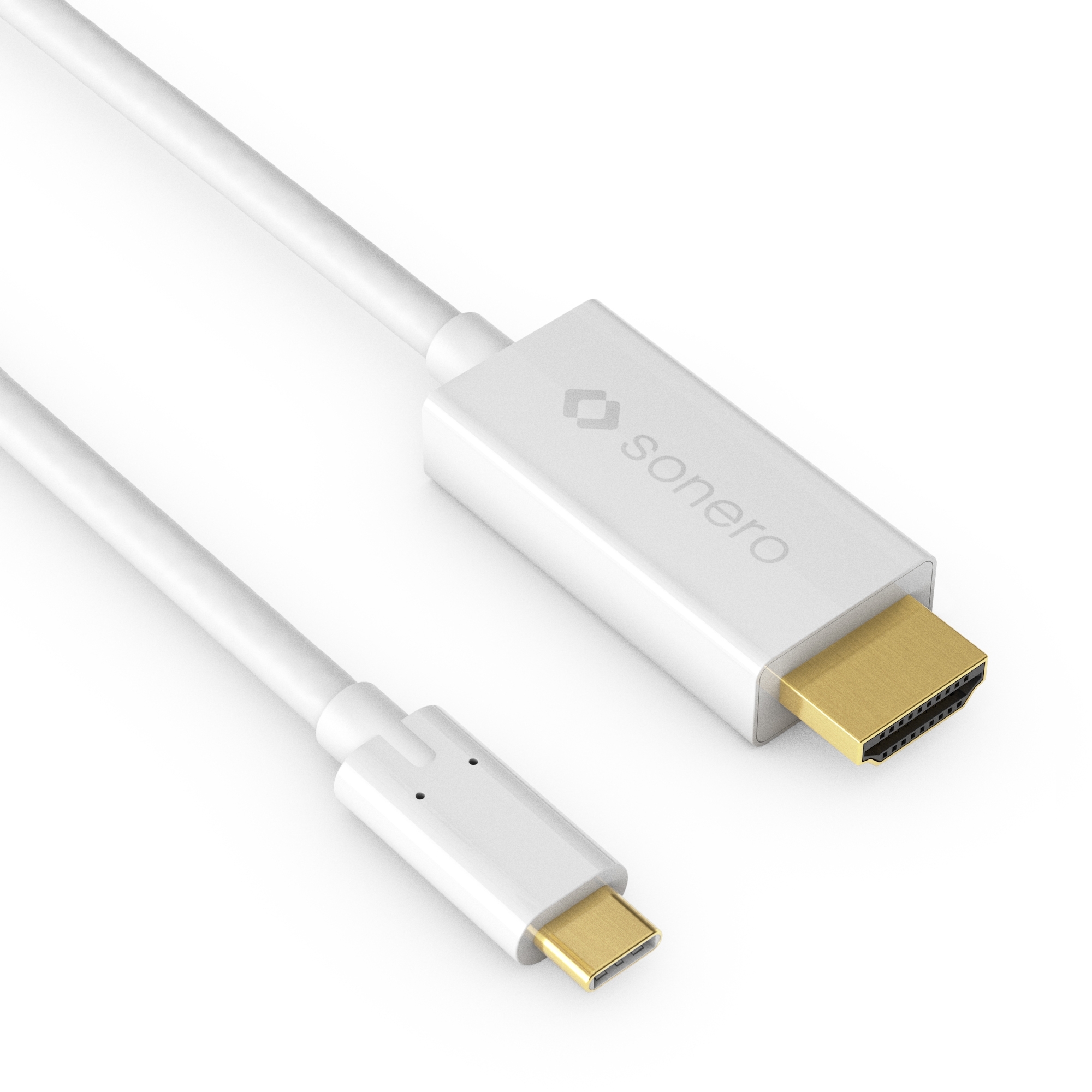 sonero X-UCC011-010 - USB-C auf HDMI Kabel - DP Mode - 4K60 - 1,00m - weiß