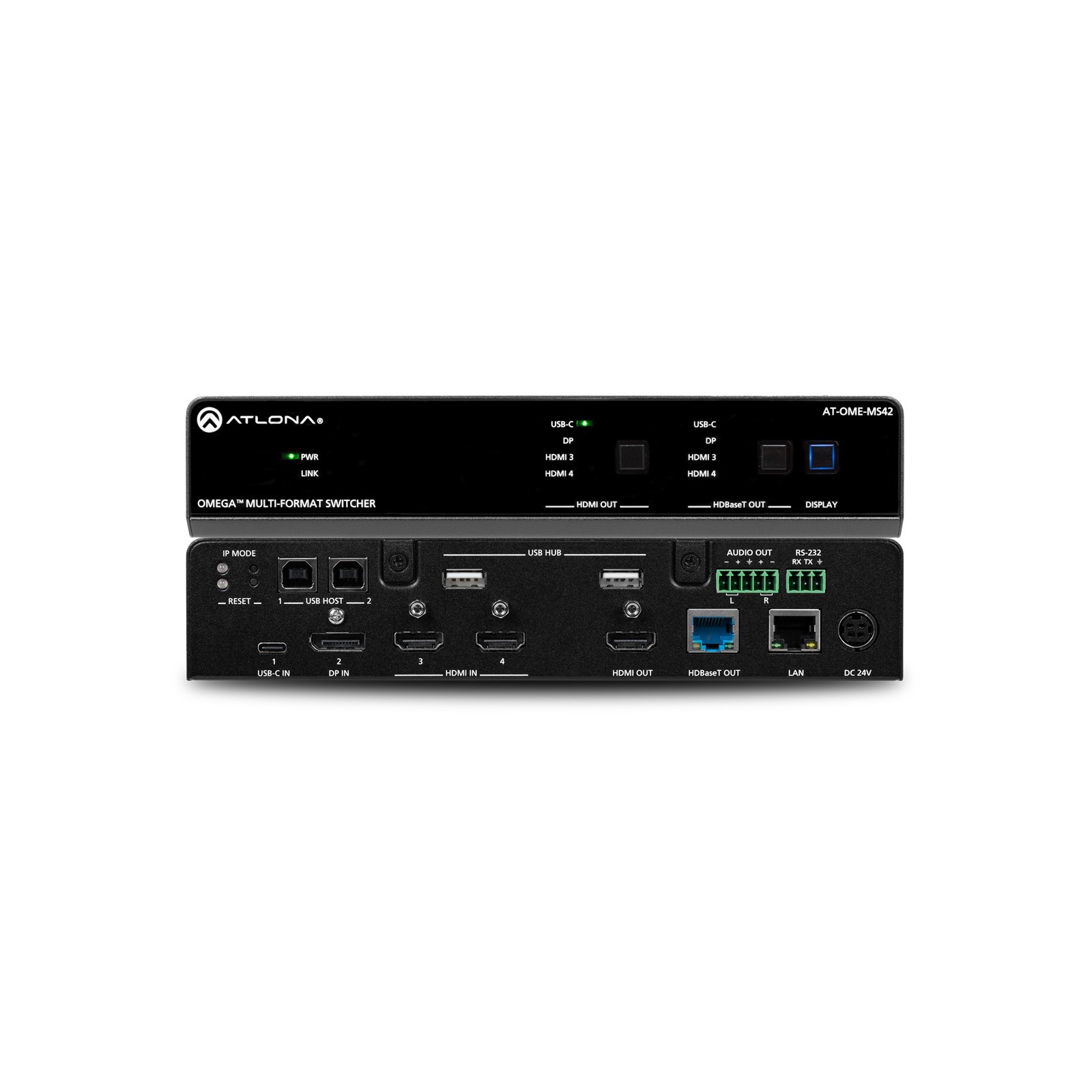 Atlona AT-OME-MS42 Multiformat Switcher / Scaler - 4 x 2