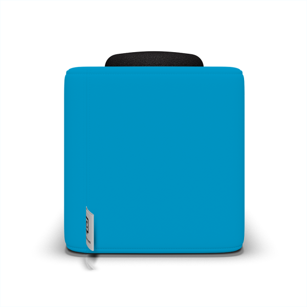 Catchbox Plus Bundle - 1 Cube Wurfmikrofon Blau - 1 Clip drahtloses Ansteckmikrofon Dunkelgrau - ohne Wireless Charger - mit Dock-Ladestation