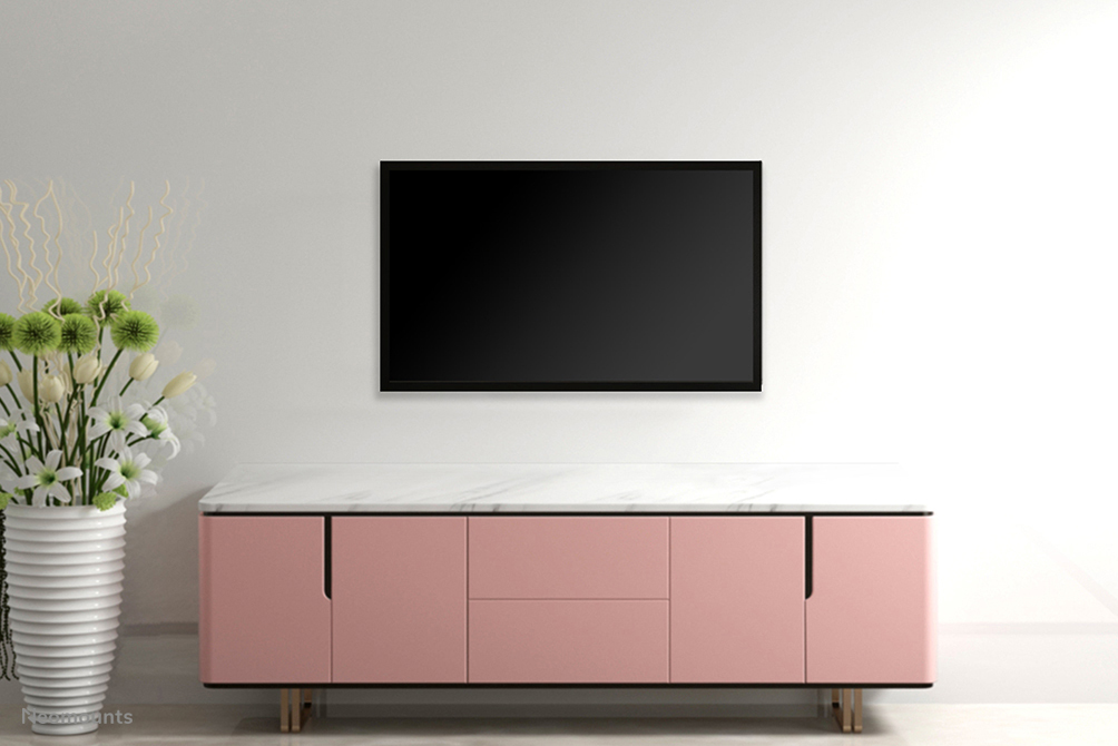 Neomounts FPMA-W300BLACK - fixe Wandhalterung - 32-55 Zoll - VESA 400x400mm - bis 40kg - Schwarz