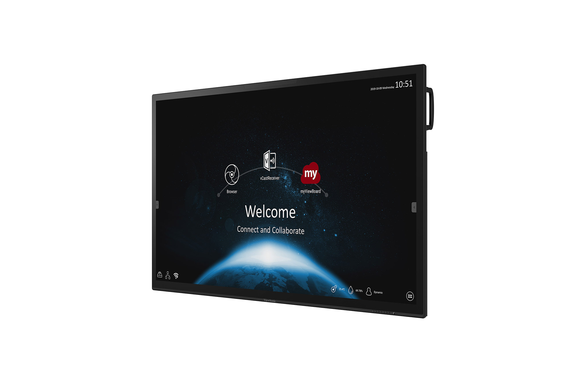 ViewSonic IFP8670 - 86 Zoll - 350 cd/m² - 4K - Ultra-HD - 3840x2160 Pixel - 20 Punkt - Touch Display - Videokonferenz-Kamera - Mikrofone