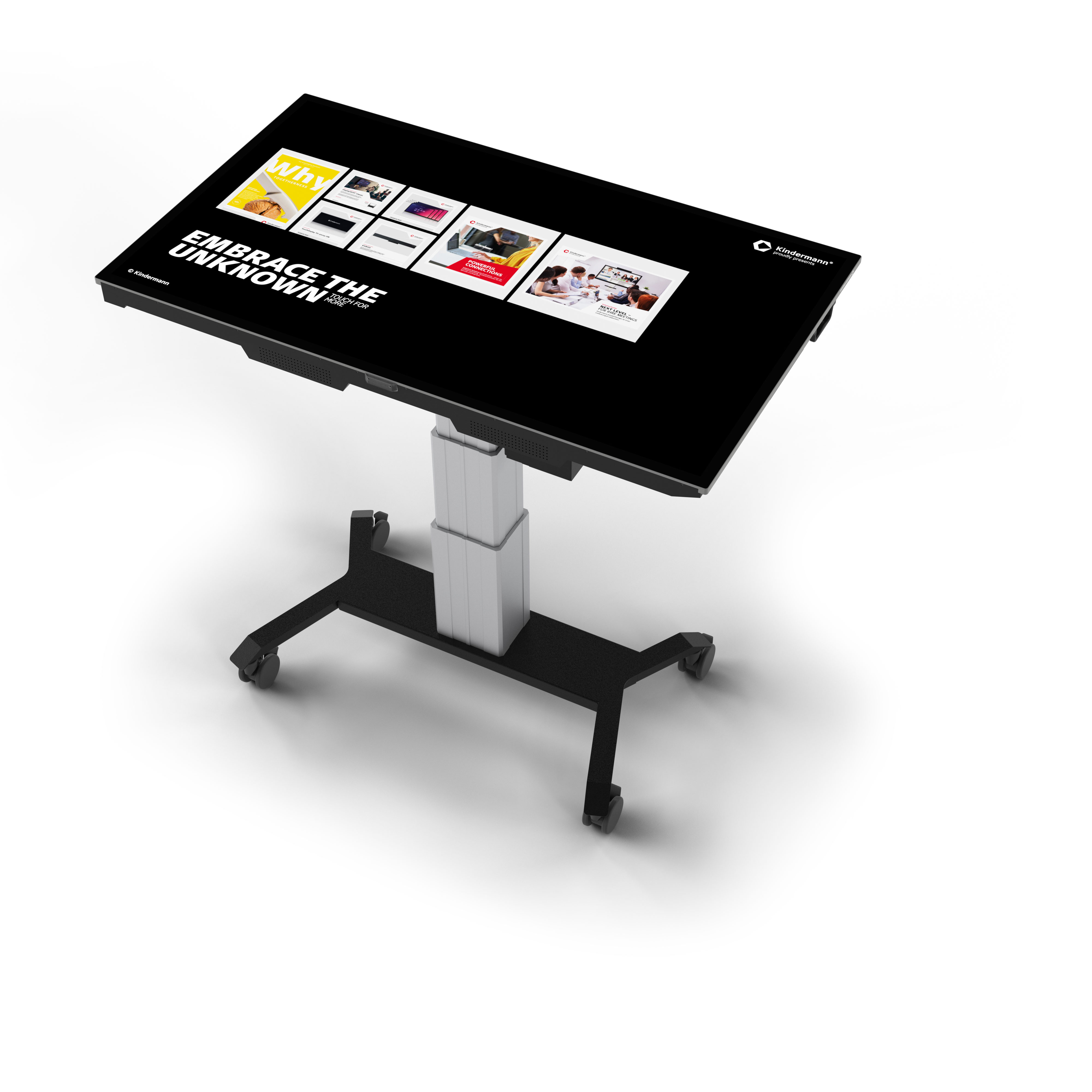 Kindermann TD-4065 - 65 Zoll - 600 cd/m² - 4K - Ultra-HD - 3840x2160 Pixel - 10 Punkt PCAP - Touchdisplay - Face Up geeignet