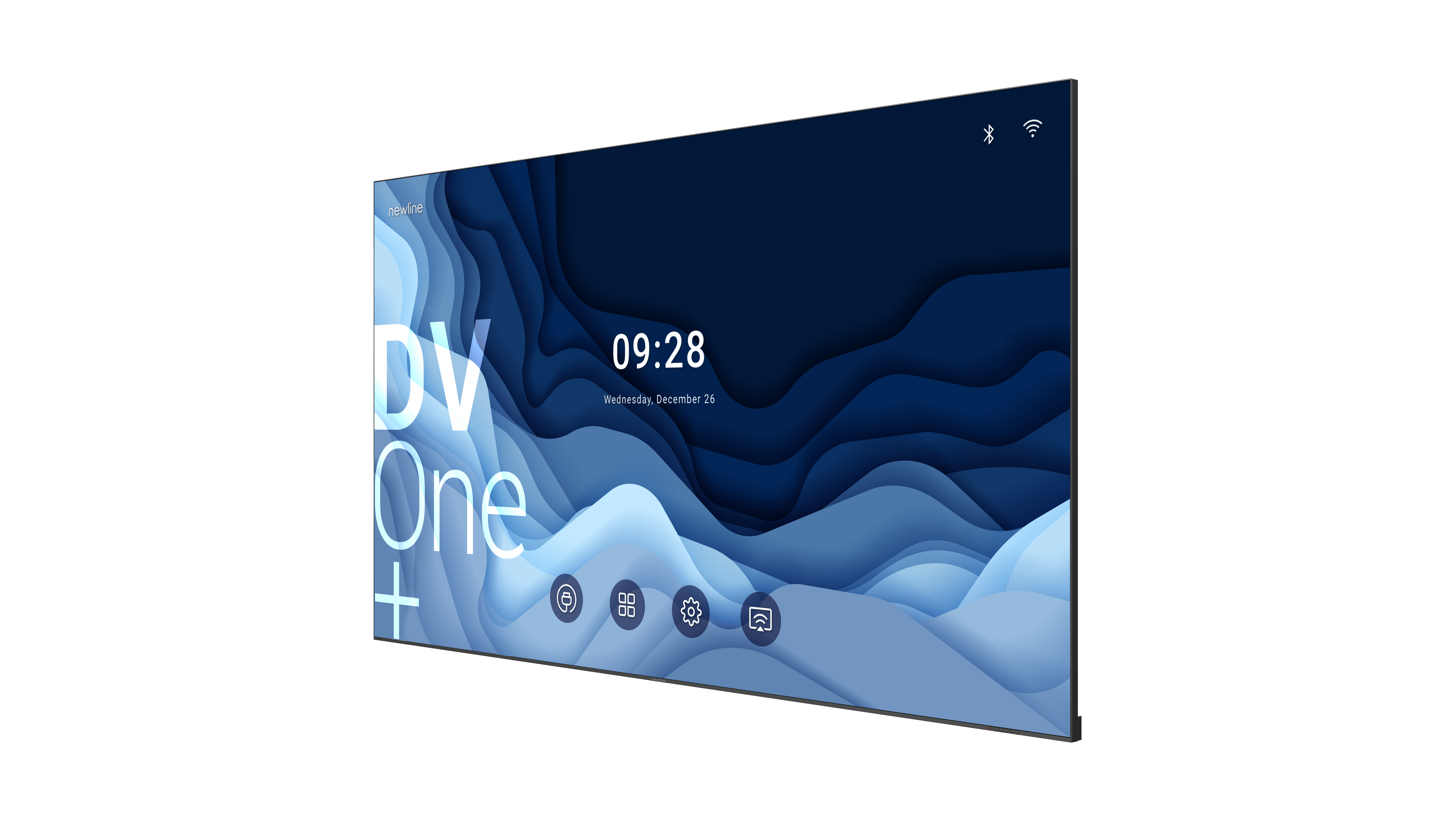 NewLine DV One+ DV-16324plus - 163 Zoll - 550 cd/m² - 1.875 mm PP - Full-HD - Android 13 - Direct View LED - All-in-One - Display