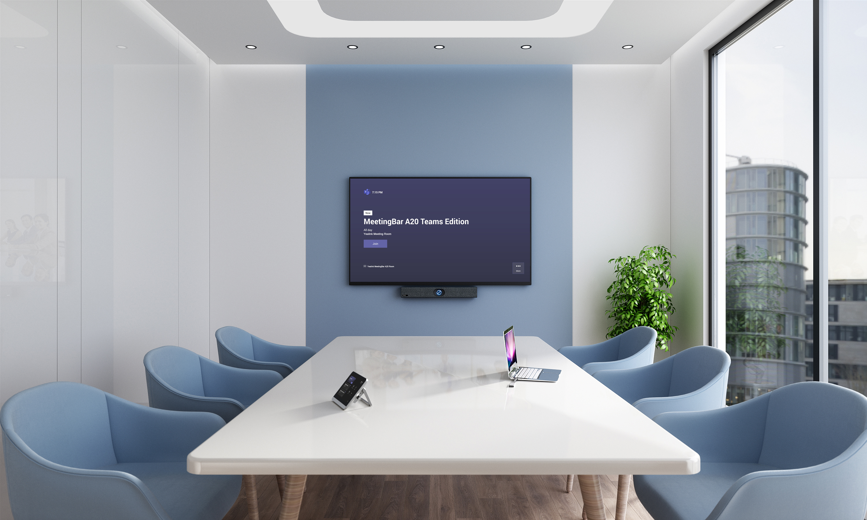 Yealink MeetingBar A20-010-TEAMS - All-in-One Android Video Collaboration Bar - für kleine Räume - Microsoft Teams Rooms