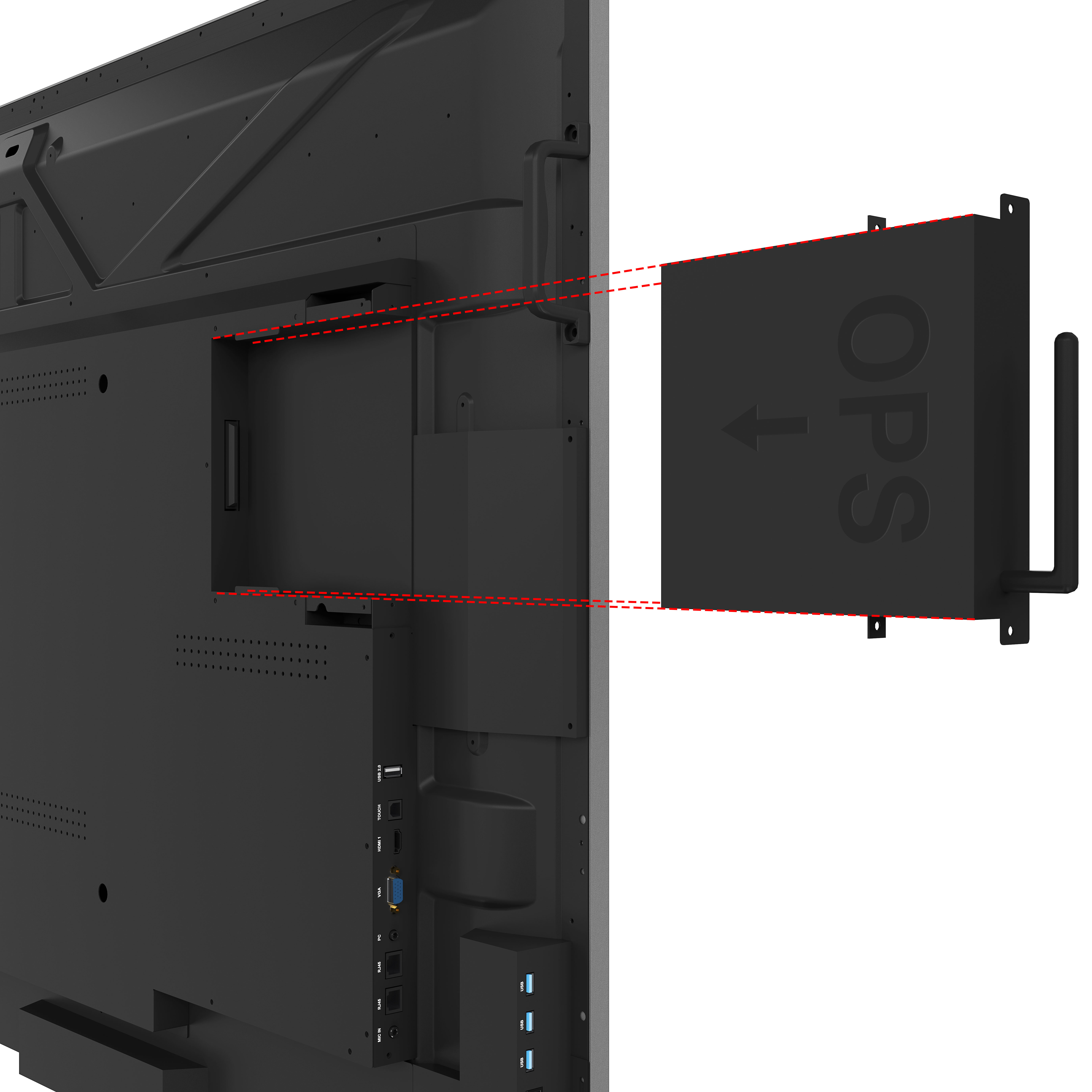 Kindermann TD-4065 - 65 Zoll - 600 cd/m² - 4K - Ultra-HD - 3840x2160 Pixel - 10 Punkt PCAP - Touchdisplay - Face Up geeignet