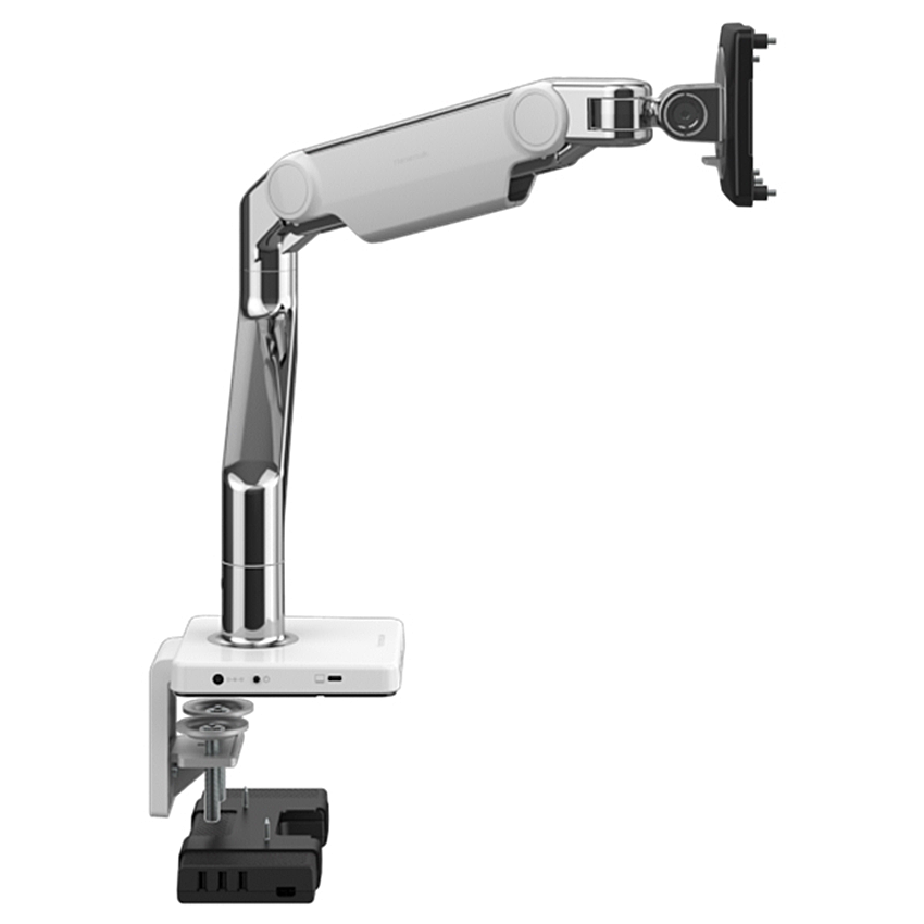 Humanscale M81M2-CWBTBEU - M8.1 monitor arm mounting kit - with M/Connect 2 docking station - for 1 display - aluminium/white