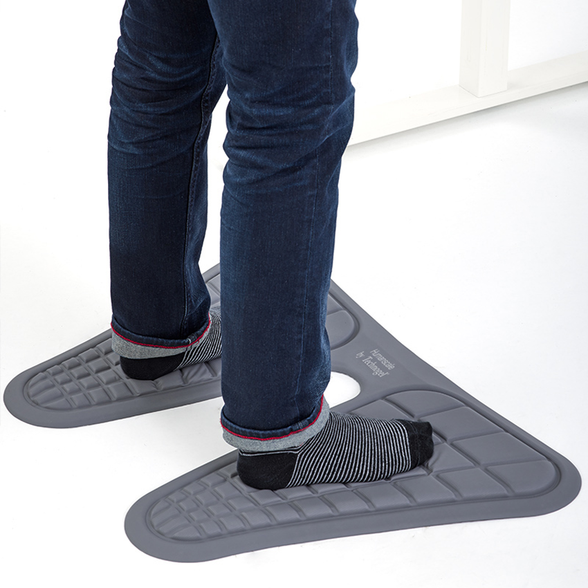 Humanscale Monarch-G - Fußmatte für ergonomischen Arbeitsplatz - Grau 