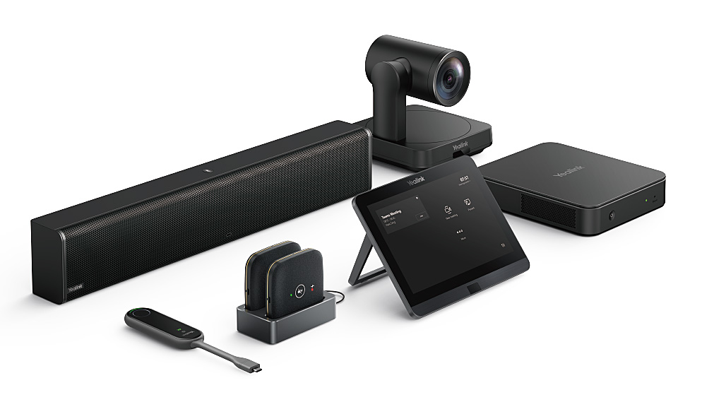 Yealink MVC640-C4-F13 - videoconference room system - for medium-sized rooms - incl. wireless CPW65 microphones + MSpeaker II - Microsoft Teams Room
