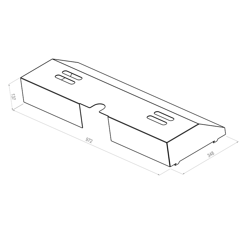 Hagor HP Lift - Cover incl. Padlocks - abschließbare Rückabdeckung - passend für Hagor HP Lift Systeme - Schwarz