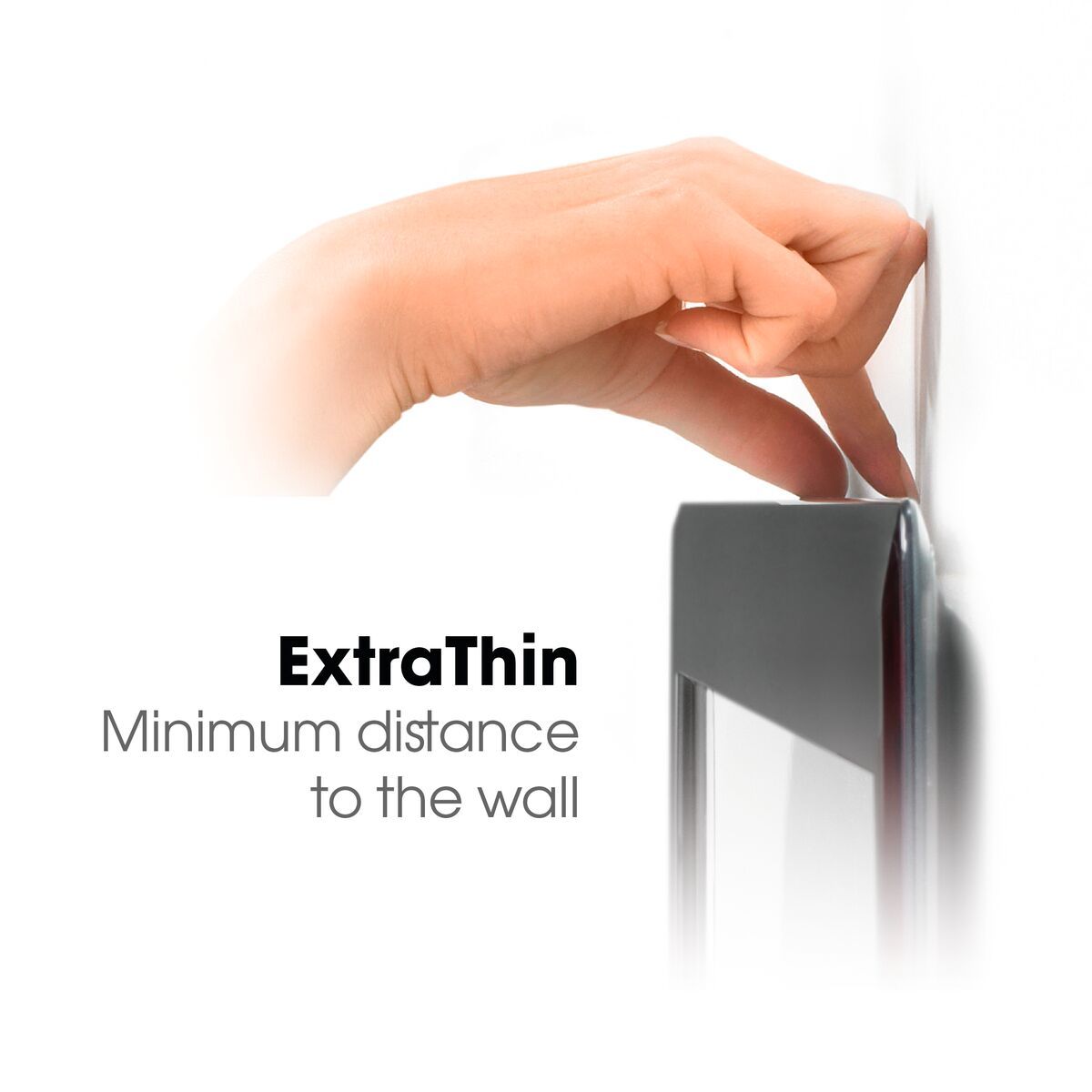 VOGELS ExtraTHIN 505 - fixe Wandhalterung für Displays von 40 bis 65 Zoll - VESA 600x400mm - bis 40kg - Schwarz