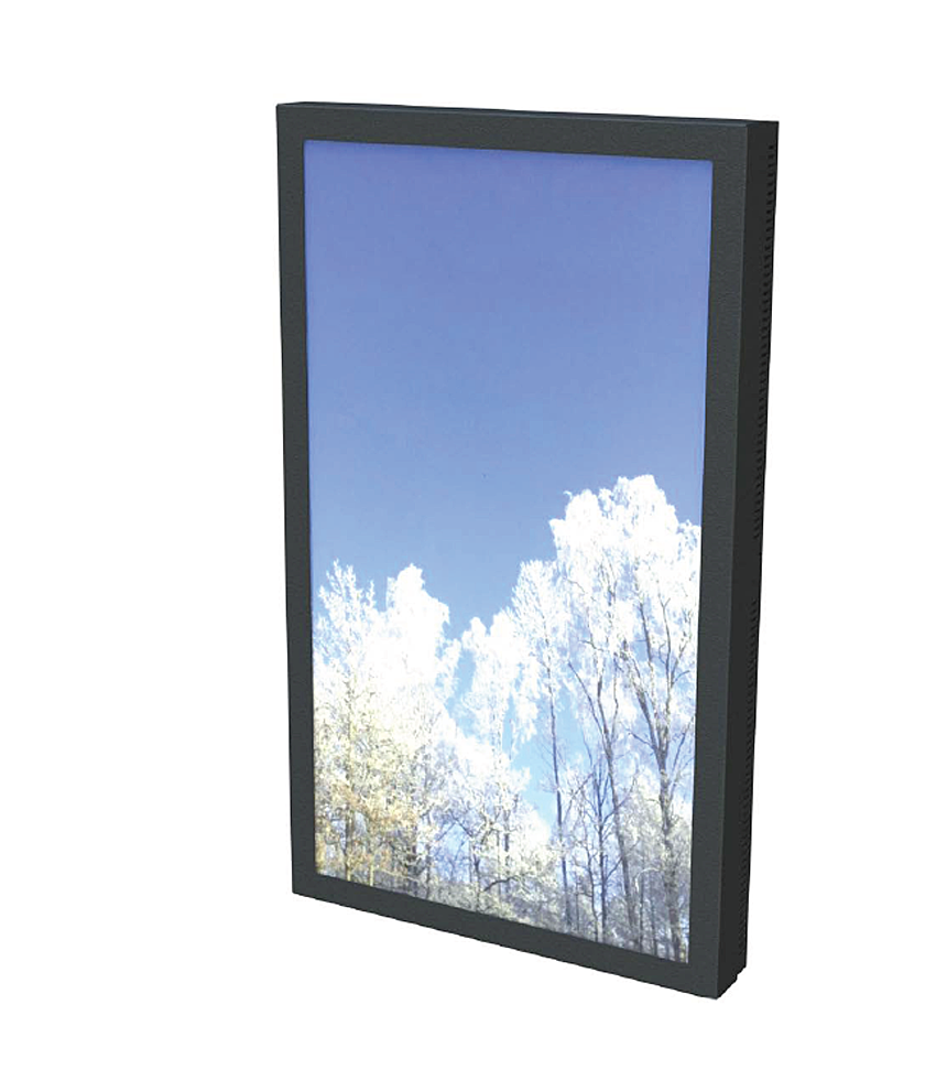 HI-ND WC5512T-5001-02 - Wall Casing Touch - 55 Zoll - Wandgehäuse für Samsung Touch Display QM55B-T - Portrait - Schwarz