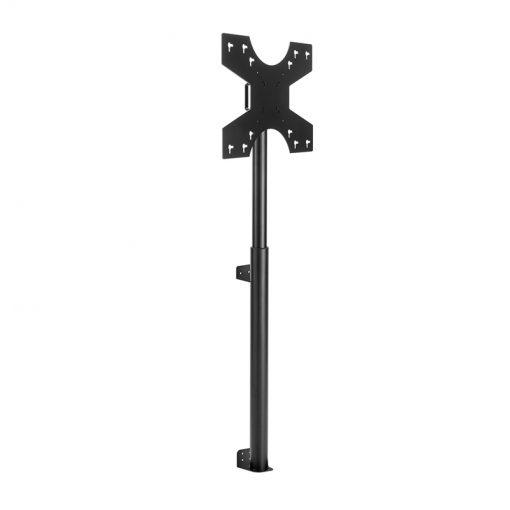 Hagor Braclabs-Stand Wall - height-adjustable floor wall mount - for displays from 32-55 inch - VESA 600x400mm - up to 35kg - Landscape/Portrait - Black