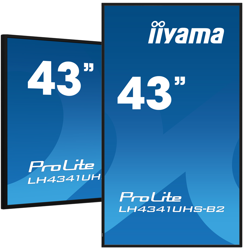 iiyama ProLite LH4341UHS-B2 - 43 Zoll - 500 cd/m² - 4K - Ultra-HD - 3840x2160 Pixel - 24/7 - Display
