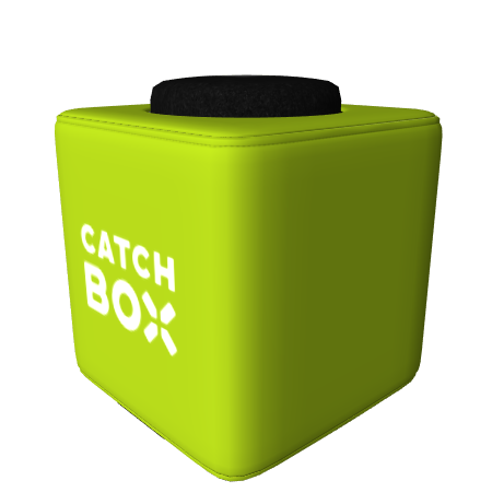 #Catchbox Plus Litter Microphone - Yellow - 1 microphone - without charging station
