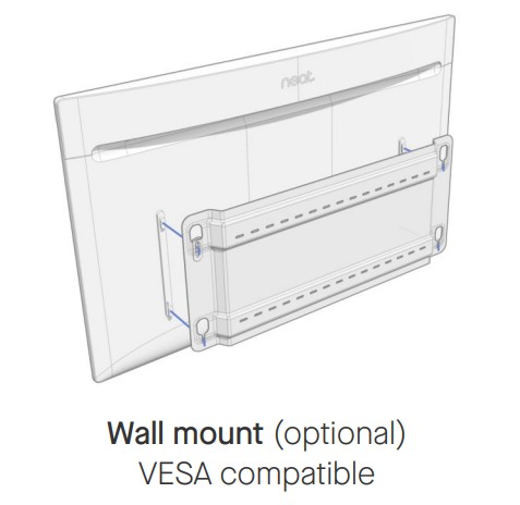 Neat Board Pro Wallmount - fixed wall mount for Neat Board Pro