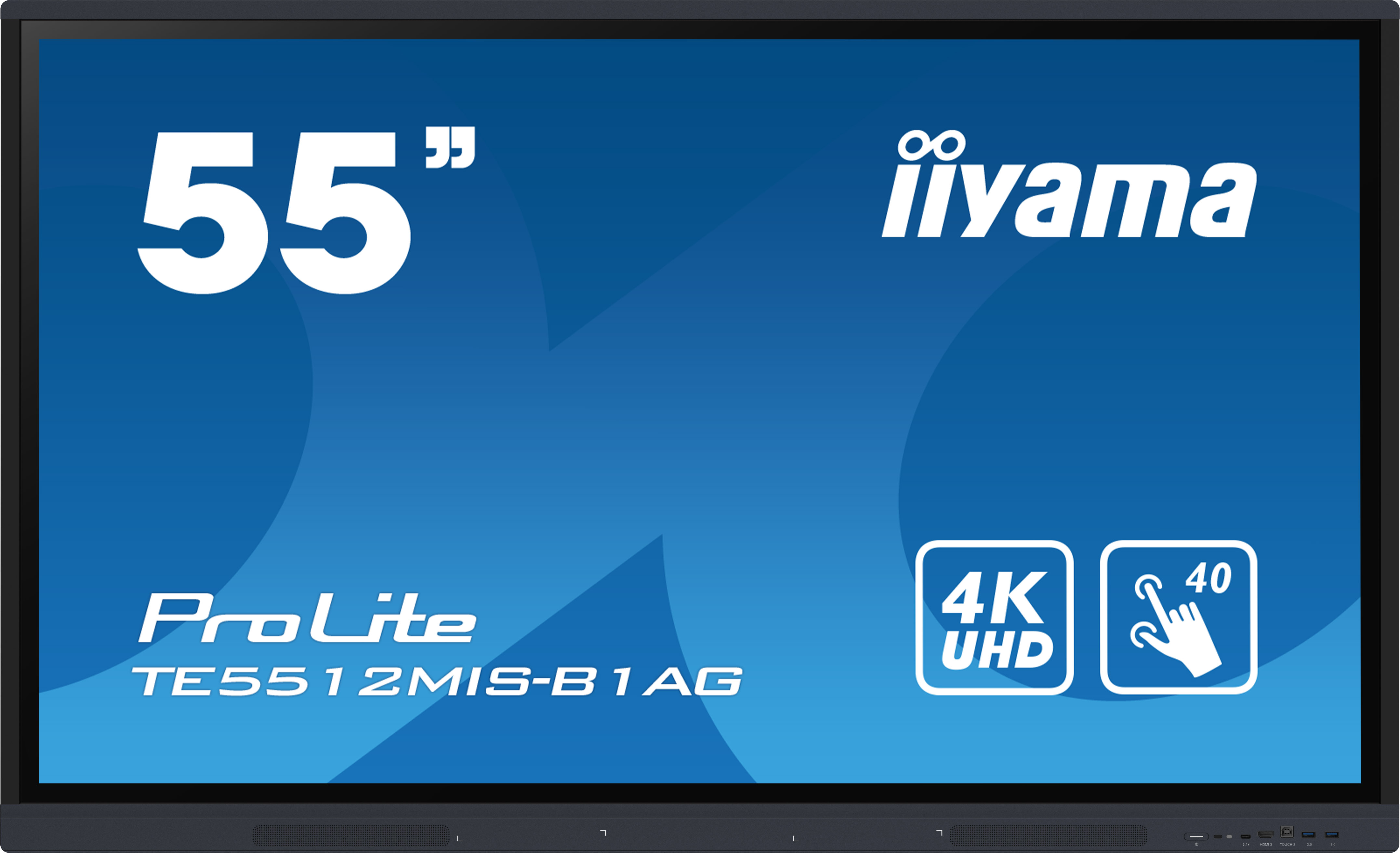 iiyama ProLite TE5512MIS-B1AG - 55 Zoll - 400 cd/m² - Ultra-HD - 3840x2160 Pixel - 40 Punkt - Touch Display - Schwarz