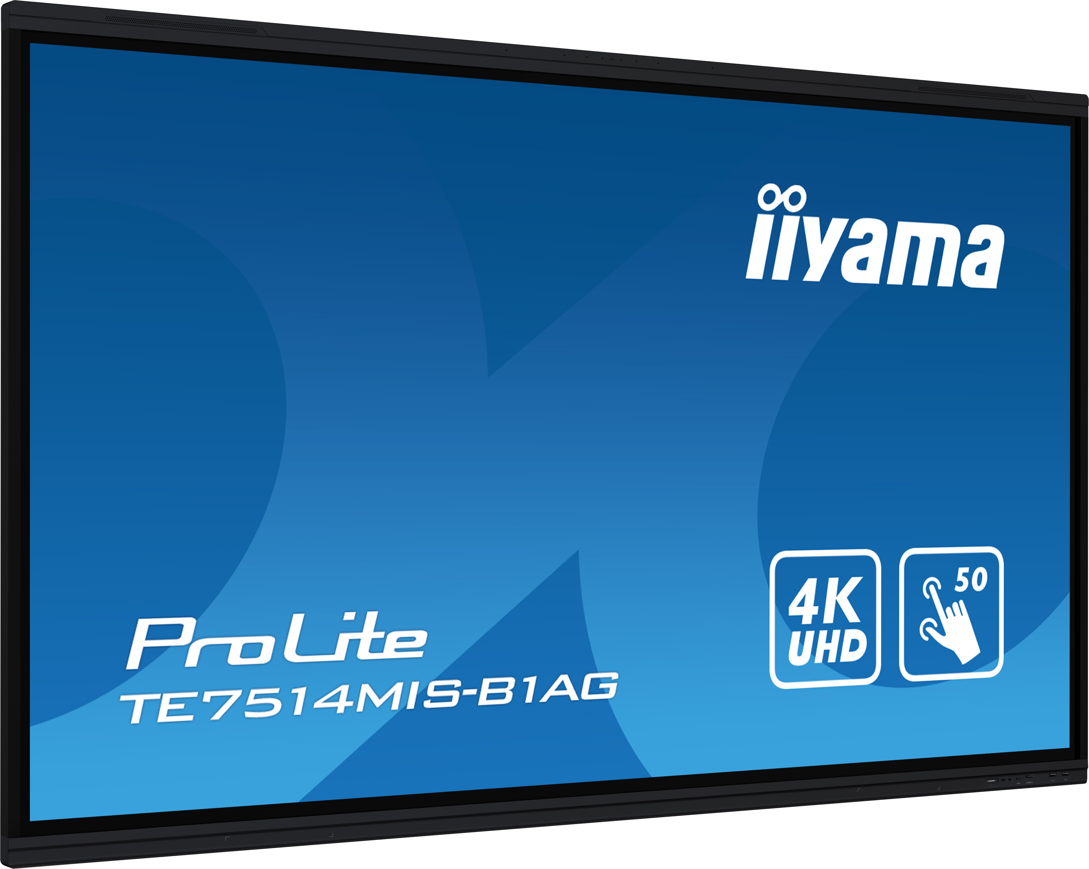 iiyama PROLITE TE7514MIS-B1AG - 75 inch - 435 cd/m² - 4K ULTRA-HD - 3840X2160 pixel - 24/7 - 50 point - touch display