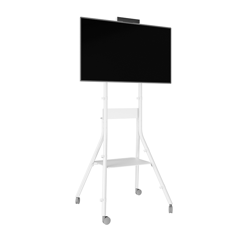 Hagor ST One:Quick - height adjustable mobile stand system - LG One:Quick 43 inch / 55 inch - 35 kg - VESA 400x400mm - White