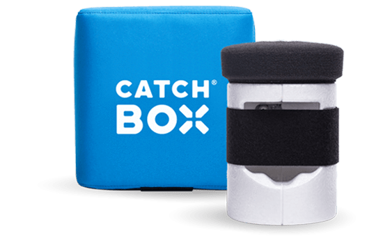 Catchbox Mod Wurfmikrofon Customized - Wunschfarbe mit  bis zu 4 eigenen Logos - mit Sennheiser ew 100 G4 Sender und Empfänger - Komplettset
