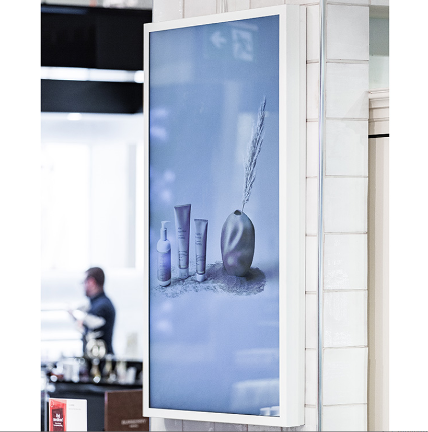 HI-ND Wall Casing Easy WC1312-5001-01 - Wandgehäuse - 13 Zoll Portrait - für Samsung QB13R-M - Weiß