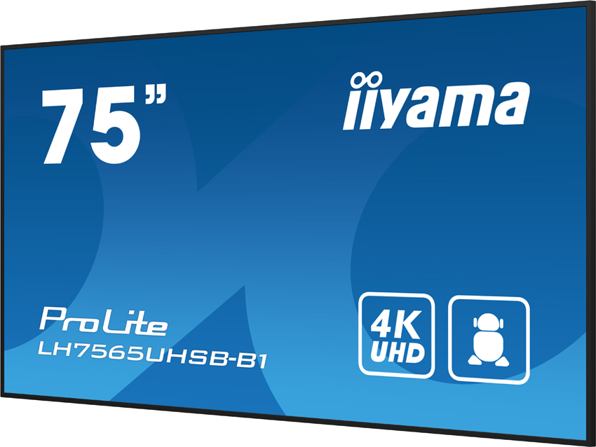 iiyama ProLite LH7565UHSB-B1 - 75 Zoll - 800 cd/m² - 4K - Ultra-HD - 3840x2160 Pixel - 24/7 - Android - Display