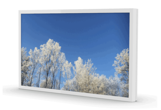 HI-ND Wall Casing Easy WC3200-0101-01 - Wandgehäuse - 32 Zoll - Landscape - für Samsung QM32C & LG 32SM5J-B - Weiß
