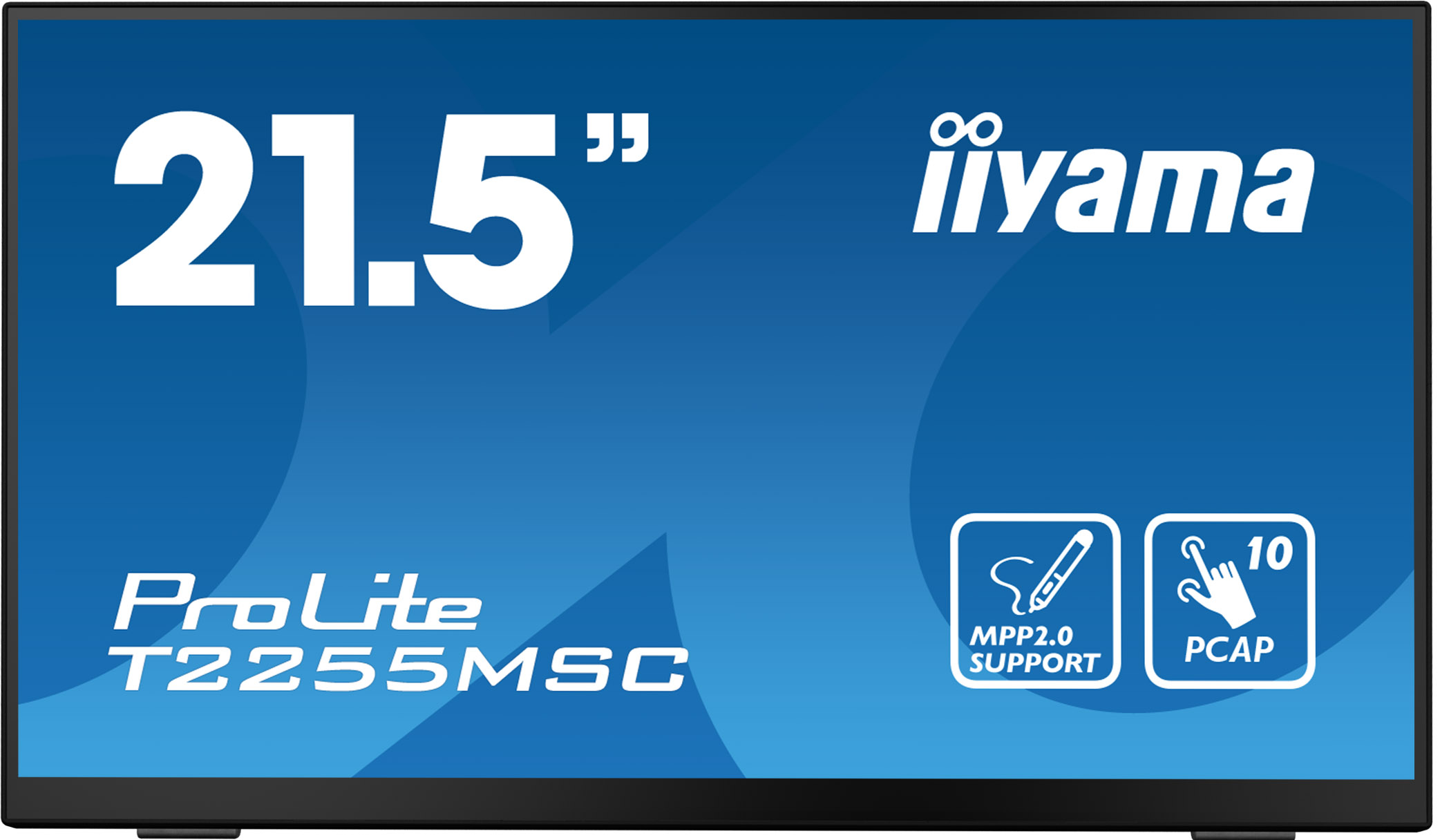 iiyama ProLite T2255MSC-B1 - 22 Zoll - 400 cd/m² - Full-HD - 1920x1080 Pixel - 10 Punkt - Multitouch Monitor - Schwarz