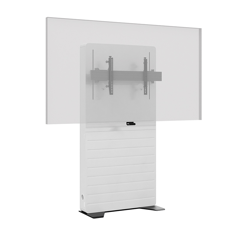 Hagor CON-Line Big FS Lift 75 - 98 - elektrisch-höhenverstellbarer Standfuß - 75-98 Zoll - VESA 800x600mm - bis 150kg - Medienstele - Weiß