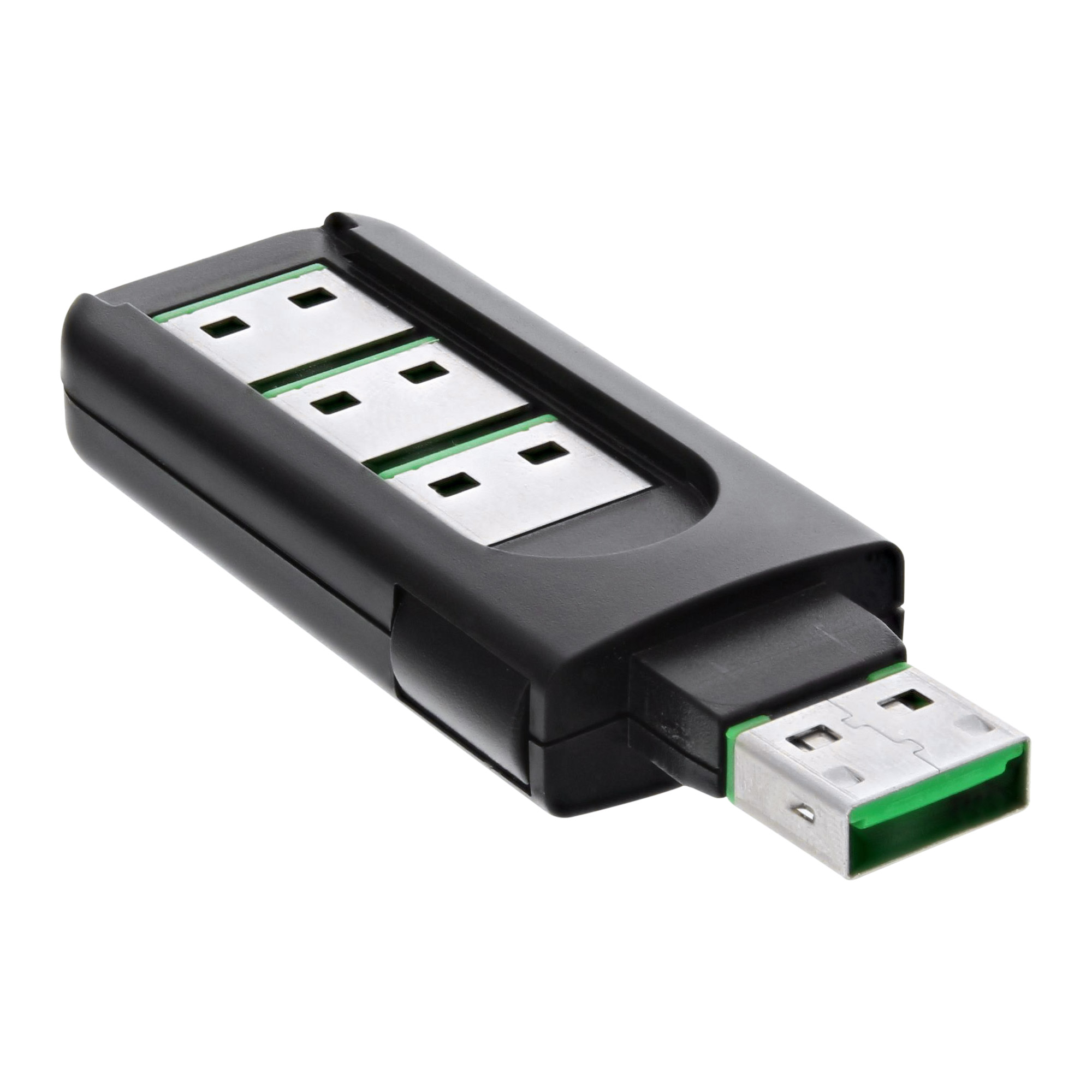 InLine USB-Portblocker - USB-A - 1 x Blocker Stift mit Aufbewahrung + 4 USB-A Portblocker