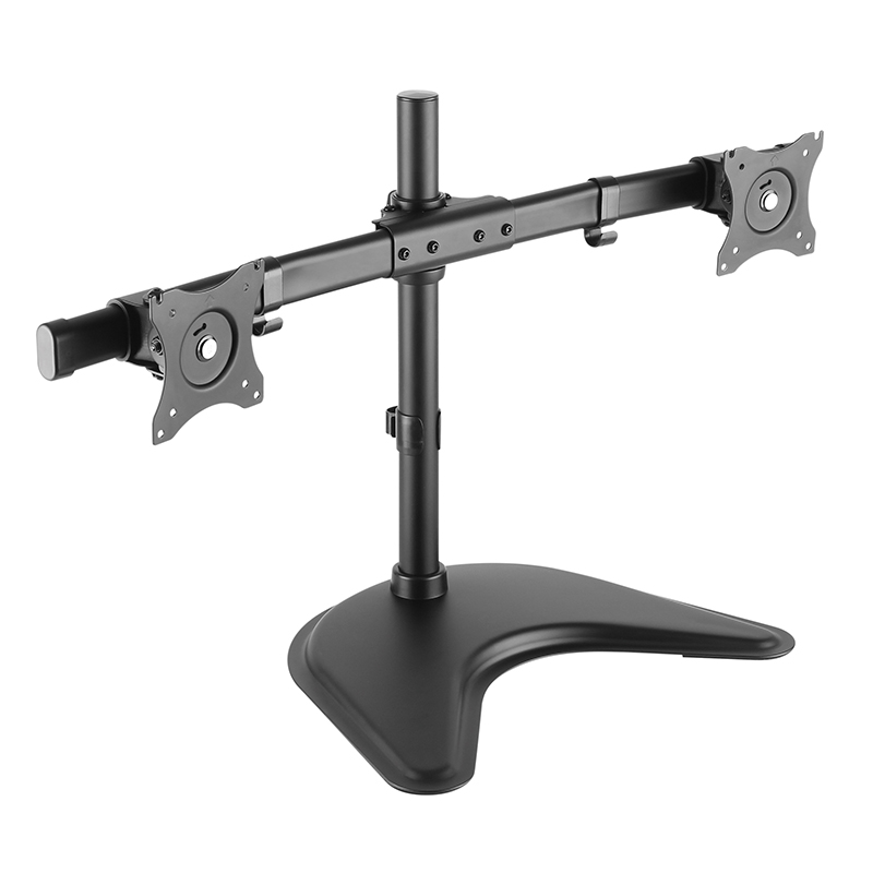 Hagor HA Tablemount FS Dual - manual table mount - 15-27 inch - 2x10 kg - VESA 100x100mm - Black