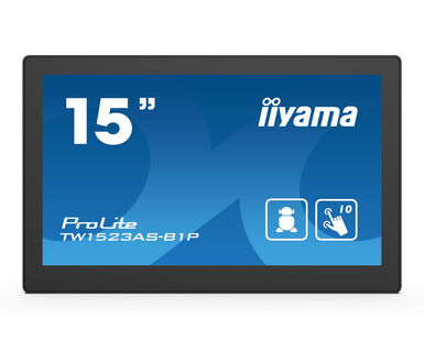 iiyama ProLite TW1523AS-B1P - 15,6 Zoll - 385cd/m² - Full-HD - 1920x1080 Pixel - 24/7 - WiFi - 15,6 Punkt - Touch Display