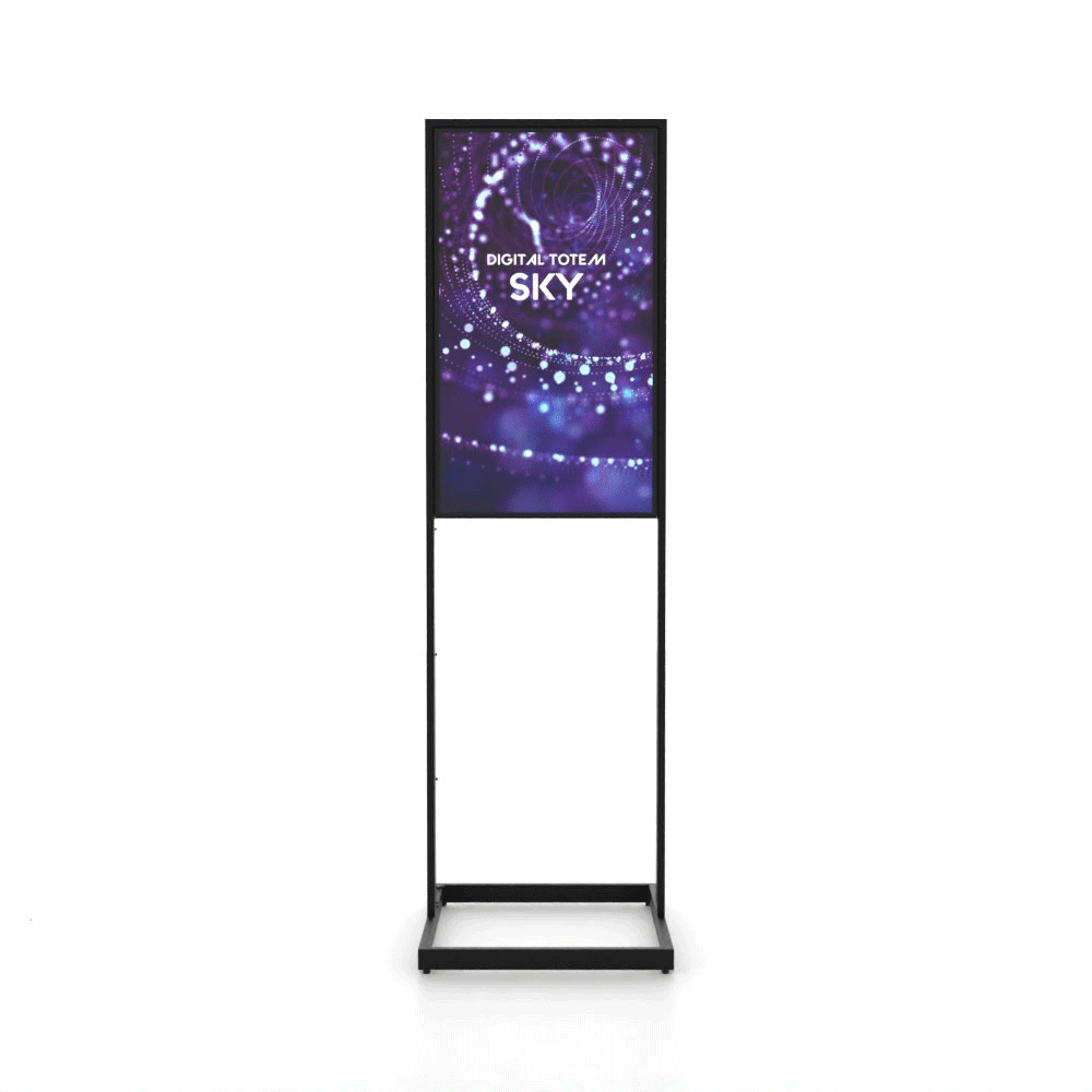 Digital Infostele Sky - 55 inch - Samsung QM55C inch Signage Display - 500cd/m² - UHD - Black