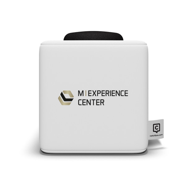 Catchbox Mod Wurfmikrofon Customized - Wunschfarbe mit  bis zu 4 eigenen Logos - mit Sennheiser ew 100 G4 Sender und Empfänger - Komplettset
