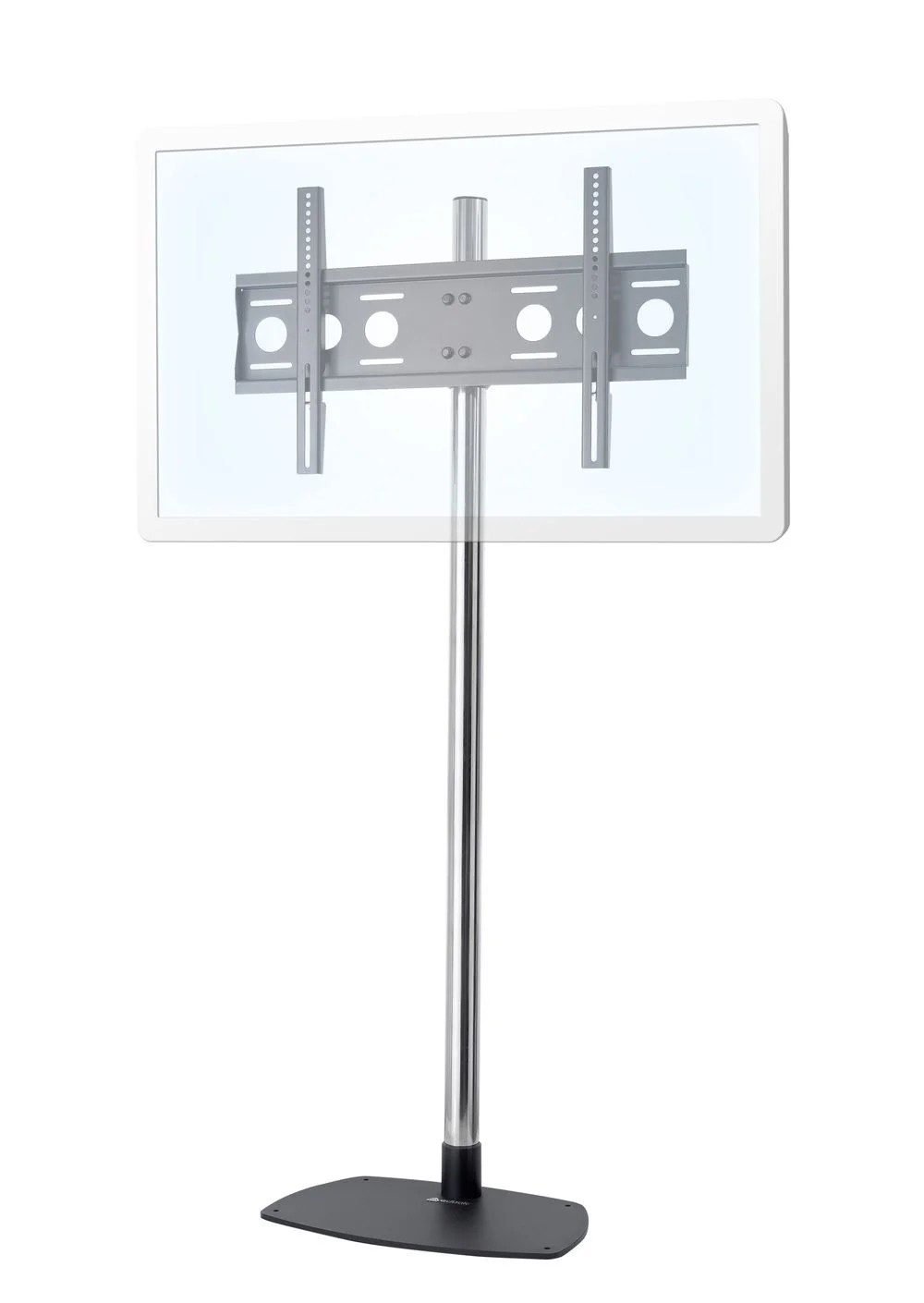 edbak EB-STD01C-B - höhenverstellbarer Standfuß für Displays 40 - 75 Zoll - VESA 600x400 mm - bis 80 kg - Landscape - Silber / Schwarz