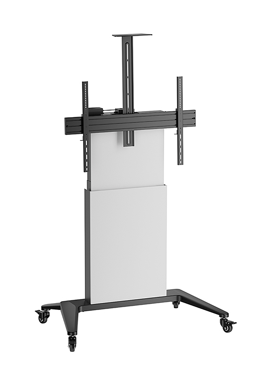 Hagor BrackIT Lift 55 - 86" - mobiles Standsystem - elektrisch höhenverstellbar - 55-86 Zoll - VESA  200x200-1000x600 mm - max. 85 kg - Schwarz-Weiß