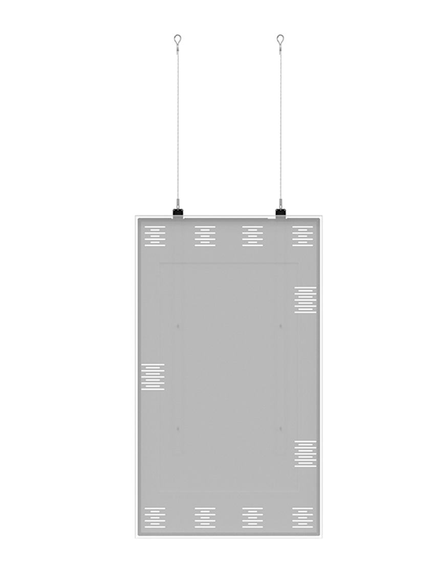 Hagor HP SHF OM55N-S - Drahtseilhalterung zur Deckenmontage - Seillänge max. 5 m - max. 25 kg - passend für Samsung OM55N-S Serie - Schwarz