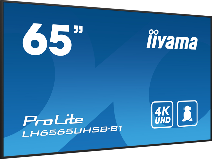 iiyama ProLite LH6565UHSB-B1 - 65 Zoll - 800 cd/m² - 4K - Ultra-HD - 3840x2160 Pixel - 24/7 - Android Display