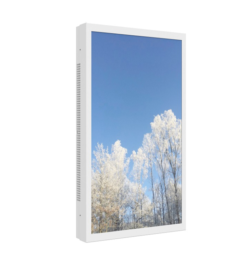 HI-ND OW5522-5201-01 - Outdoor Wall Casing 55 Zoll - Outdoor Wandgehäuse - Portrait/Landscape - für LG Display 55XE4F - Weiß