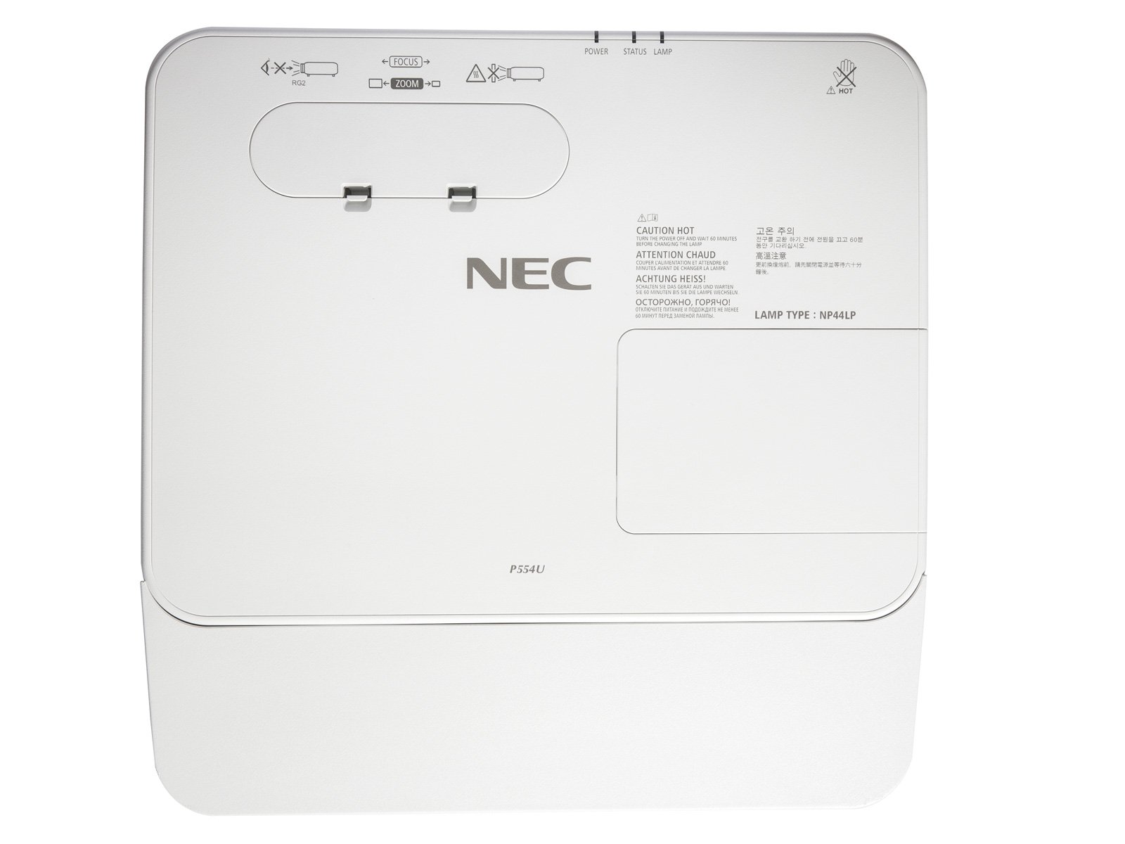 NEC P554U - WUXGA - 5300 ANSI - LCD Projektor - Weiss