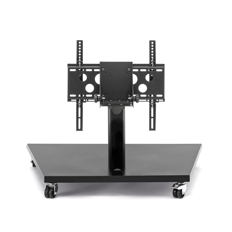 Hagor BrackIT Stand Low Tilt - niedriges mobiles Standsystem - Display-Neigung bis 90° - 32-55 Zoll - VESA 400x400mm - bis 30kg - Schwarz