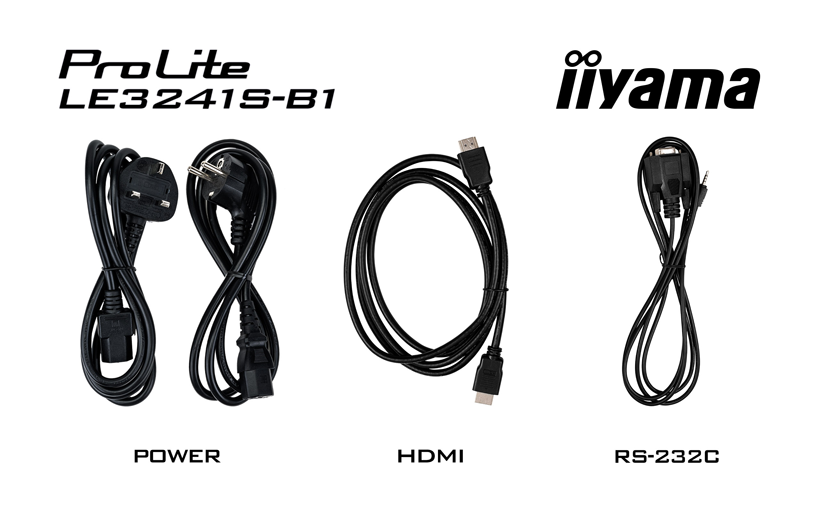 iiyama ProLite LE3241S-B1 - 32 inch - 350 cd/m² - Full-HD - 1920x1080 pixel - 18/7 - Display 